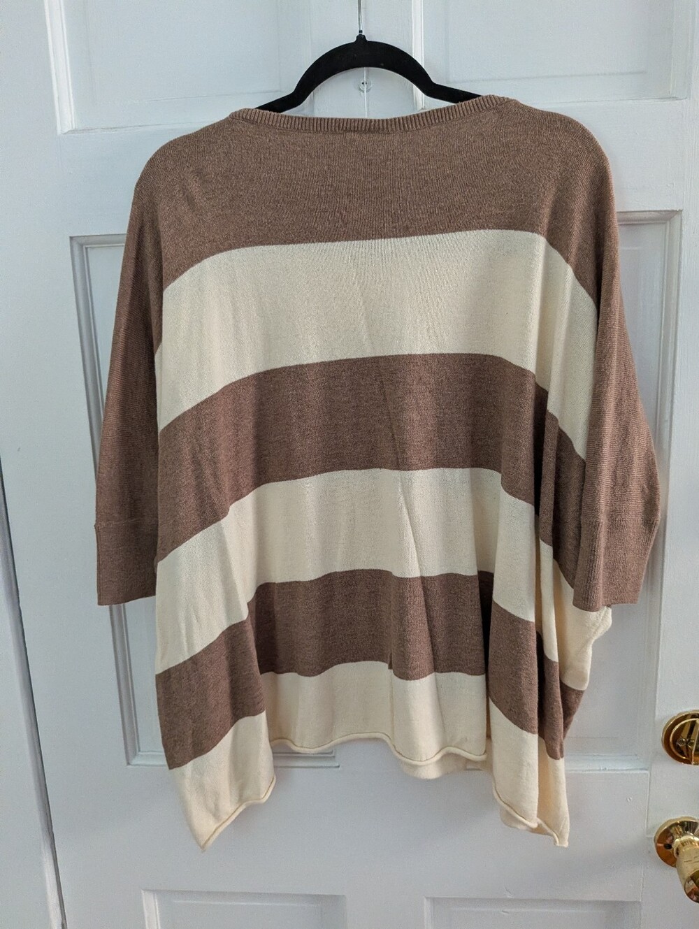 Anthropologie Moth Rabbit Hair Wool Striped Oversized Sweater Tunic - Picture 5 of 5